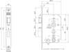 Afbeeldingen van Nemef v/b slot 8 x 63mm type 1264/4-50 DIN links