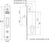 Afbeelding van Nemef Kastslot type 9641/07 25mm DIN links rechts