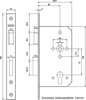 Afbeeldingen van Nemef Cilinder dag- en nachtslot deurslot PC72mm type 669/77-kv-60 DIN links