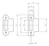 Afbeeldingen van Lips Sluitplaat RVS SPT 2465 R loop 2400
