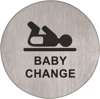 Afbeeldingen van Pictogram rvs zelfkl. 75mm Babykamer