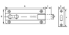 Afbeelding van Profielschuif met bocht PSB 880B messing vernikkeld 35 x 80mm 0412.350.3580