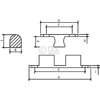 Afbeelding van Kogelsnapslot KSS 601B 60 x 11mm massief messing 0413.400.6011