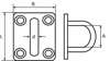 Afbeelding van Dekogen RVS 597-50I AISI 316 50 x 40 x 8mm 8000.005.50I8