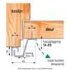 Afbeeldingen van Secustrip Plus buitendraaiend wit lengte 2115mm terugligging 21-27mm SKG* 1010.163.02