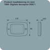 Afbeeldingen van Axa Digitale deurspion silverline 3.2" inch 7800-00-90//bl