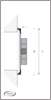 Afbeeldingen van Gavo Schuifrooster aluminium gaas wit 30 x 9cm