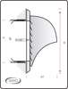 Afbeelding van Gavo Bolrooster RVS rond aansluitdiameter 125mm buitenmaat 190 mm