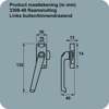 Afbeeldingen van Axa Raamsluiting  met drukknop links F1 3308-40-91/E
