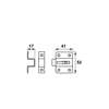 Afbeeldingen van Axa Raamknip met lus topcoat 52 x 41mm 3380-11-23