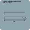 Afbeeldingen van Axa Raamvalijzer topcoat 180 x 25mm 3385-18-23