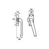 Afbeelding van Axa Raamsluiting zonder nok rechts F1 3302-30-91/E