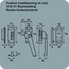 Afbeelding van Axa Raamsluiting met nok cilindersluiting rechts inbouw F2 3319-31-92/GE