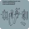 Afbeeldingen van Axa Raamsltuing met nok drukknop links opbwouw F2 3318-61-92/E