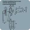 Afbeeldingen van Axa Raamsluiting met nok cilindersluiting links sluithaak F2 3319-81-92/GE