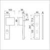 Afbeeldingen van Ami Greeplangschild, aluminium veiligheidsbeslag 251/15 - 90/80 KT linksw.pc72 F1 dd=54mm