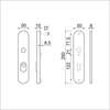 Afbeeldingen van Ami Langschild, aluminium veiligheidsbeslag 250/15 KT PC55 F1