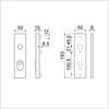 Afbeeldingen van Ami Kortschild, aluminium veiligheidsbeslag 193/15 KT F1 PC72 dd=38-45