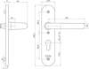 Afbeeldingen van Nemef Knopschild pc72 F1 3253 Din links en rechts