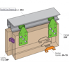 Afbeelding van Henderson Double Top W30 Schuifdeurbeslag lengte rail 3000mm gewicht Kastdeur 45kg