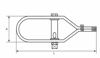 Afbeelding van Draadspanner 407-02V ZL thermisch verzinkt type 2 8000.316.02TH