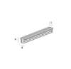 Afbeeldingen van Inleg trapstrip kunststof met T-Profiel grijs antislipprofiel 8 x 11mm