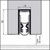 Afbeeldingen van Ellen Matic sound brandwerend voor 60min en geluiddempend 51dB 15 x 30 x 828mm