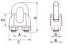 Afbeeldingen van Staaldraadklem 920-03I Type 741 RVS AISI 316 3mm 8000.003.05I3