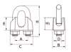 Afbeelding van Staaldraadklem 400-03E Type 741 verzinkt 5mm 8000.003.0505