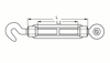 Afbeeldingen van Spanschroef haak-oog 1480-12A DIN 1480 verzinkt M12 x 130mm 9.500800112