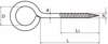 Afbeeldingen van Schroefoog houtdraad 391-1608I RVS AISI 304 16 x 8mm 9.963911608