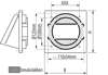 Afbeeldingen van Kleprooster met rand bruin diameter 100-125mm