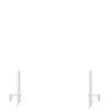Afbeeldingen van Duco bedieningsstang met een bocht van 50mm, lengte stang 500mm Ral9010 (wit)