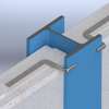 Afbeeldingen van Gb Wandplaatanker 45 x 85 x 200mm diameter 12mm verzinkt draad 191125