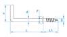 Afbeeldingen van Schroefduim met borst vermessingd HD 2.3 x 20mm