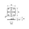 Afbeeldingen van Axa Veiligheidsscharnier ronde hoeken RVS 75 x 75mm SKG** 1114-24-83/7KV