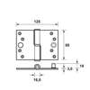 Afbeelding van Axa Veiligheidskogelstiftpaumelle topcoat gegalvaniseerd rechts 89 x 125 x 3mm SKG*** 1200-27-23/V4E