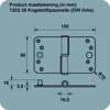 Afbeeldingen van Axa Veiligheidskogelstiftpaumelle topcoat gegalvaniseerd ronde hoeken links 89 x 150 x 3mm SKG*** 1202-38-23/V4