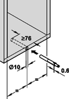 Afbeelding van Hafele Druksnapper Tip-On 38mm