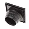 Afbeeldingen van Luchtrooster lamellen zwart 165x165-