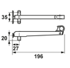 Afbeeldingen van Axa Combi raamuitzetter Axaflex Classic links wegdraaiend RVS zwart 2480-29-81/E
