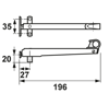 Afbeelding van Axa Combi raamuitzetter Axaflex Classic rechts wegdraaiend RVS zwart 2480-39-81/E