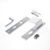 Afbeeldingen van Ami Greeplangschild, aluminium veiligheidsbeslag 251/15 - 90/80 KT Linksw. pc72 F1 dd=40mm