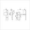 Afbeeldingen van Ami Kortschild, aluminium veiligheidsbeslag 193/15 KT 72 DD90/60 LINKS F1 GELWQUICK + PC 72 +  DEURKRUK 332
