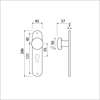 Afbeeldingen van Ami Knoplangschild, ovaal Knop 169/50 - PC 55 F1