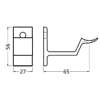 Afbeelding van Leuninghouder stokschroef, aluminium/zilver 3543-02