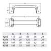 Afbeelding van Handgreep opschroevend, alu/naturel 4257-01 160mm