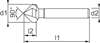 Afbeelding van HSS-E Verzinkfrees 90° diameter 16.5 x bereik 3.2-16.5mm