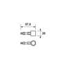 Afbeeldingen van Axa Boorhulpstuk staal diameter 14mm 1167-64-24/0T