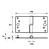 Afbeelding van Axa Veiligheidskogelstiftpaumelle topcoat gegalvaniseerd links 89 x 175 x 3mm SKG*** 1200-39-23/V4